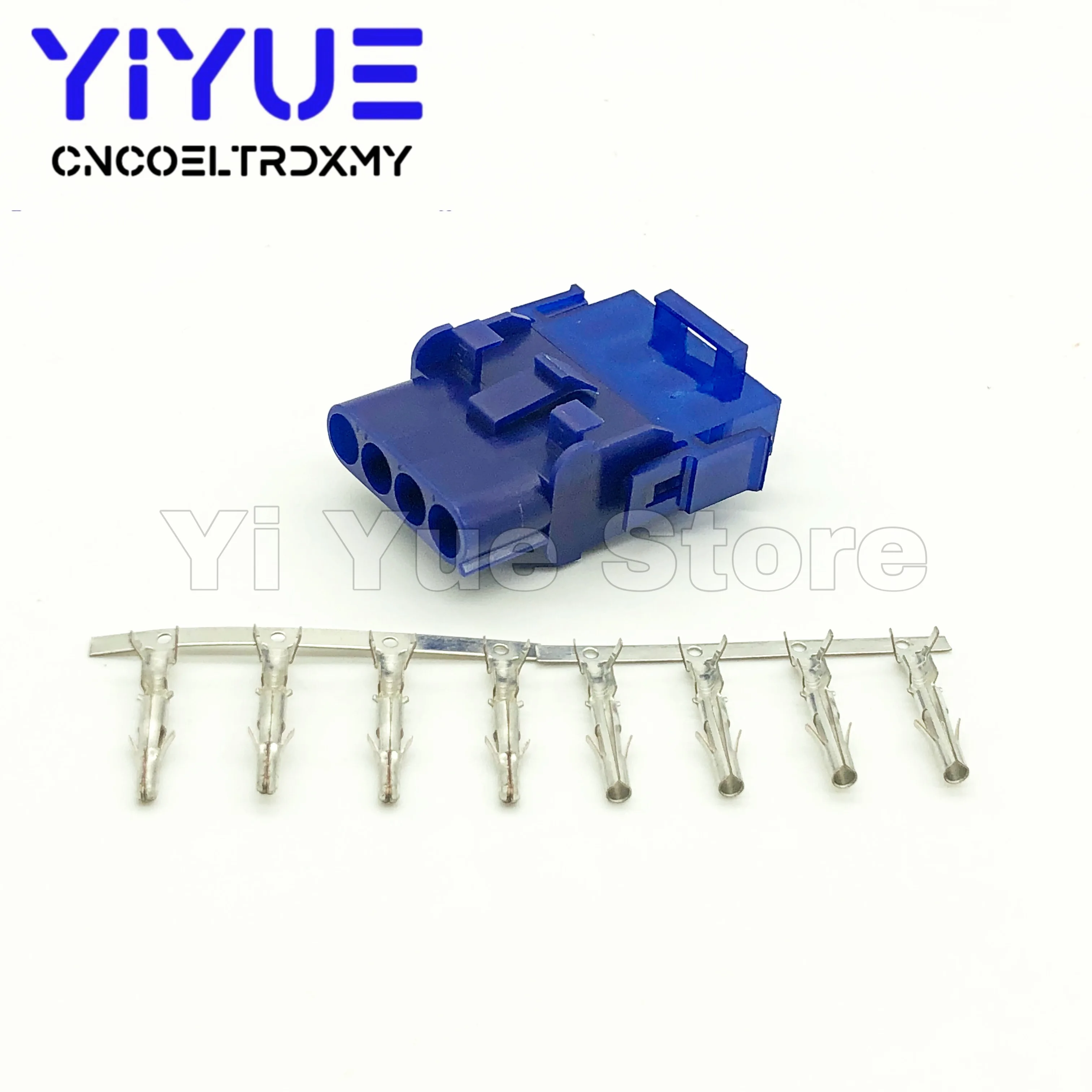 1set 63080 4 Pin Electrical Wire Connector Plug 6.3mm 4P Male Female Connectors kit ( Housing + Terminal ) for car