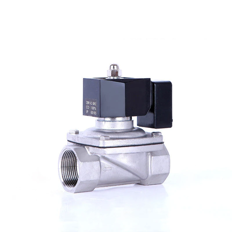 

DN32 Normally Closed Solenoid Valve Water 304 Stainless Steel Solenoid Valve IP65 Fully Enclosed Coil