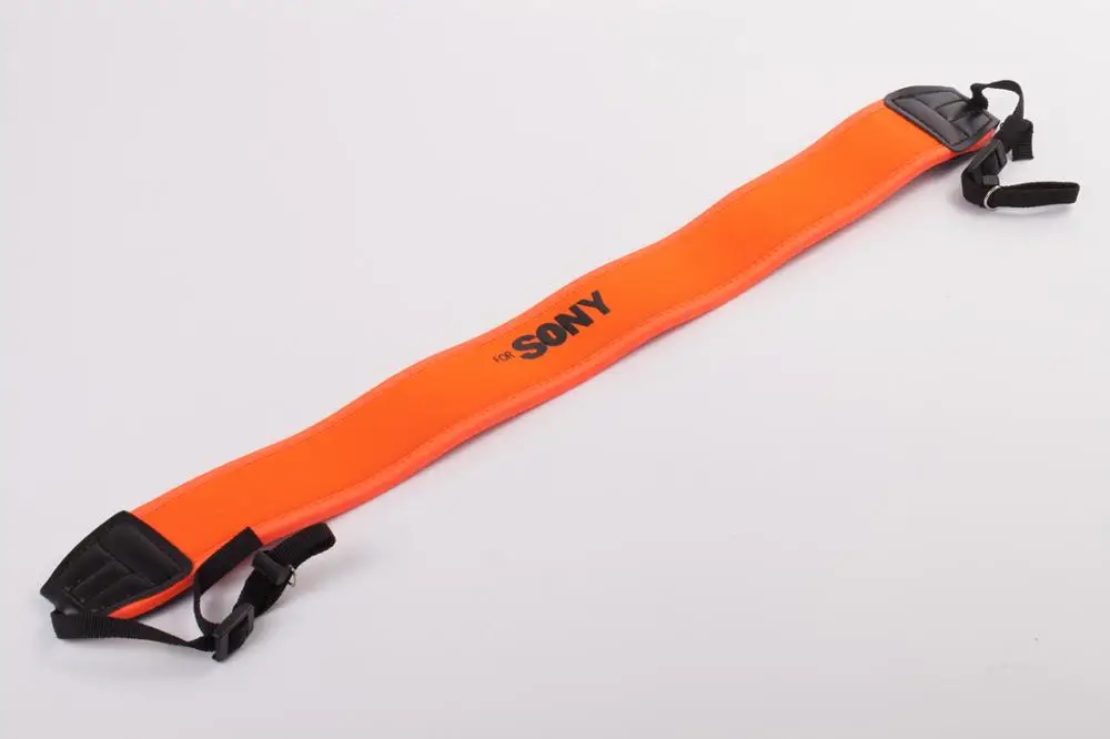 Orange Neoprene Camera Neck Strap / Shoulder Belt for SONY DSLR Camera