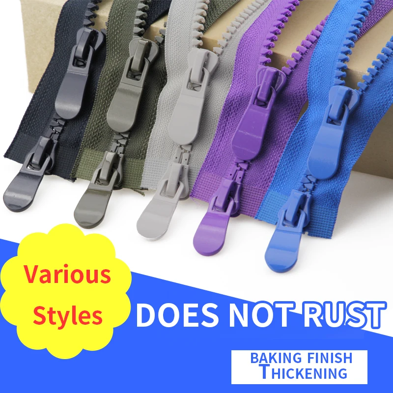 8# 15# 20/70/80/90/95/100/120/150 cm resin zipper close-end/open-end/double slider Auto lock ECO clothing zipper for sewing