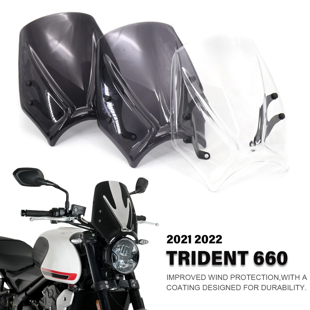 

For TRIDENT Trident 660 NEW Motorcycle Windscreen For Trident660 Accessories Windshield Baffle Air Wind Deflectors 2021 2022