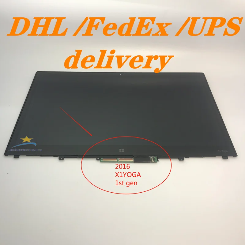 

00UR191 Apply To LEN ThinkPad X1 Yoga 1st Gen 2016 14.0'' QHD LCD Touch Screen Digitizer Assembly