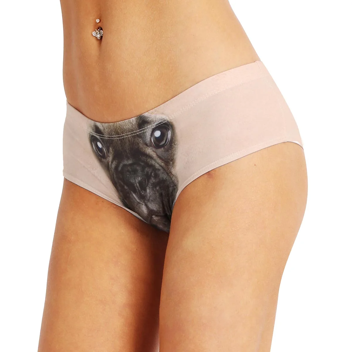 Womens Underwear Funny Panties Valentines Gift Ideas Naughty 3D Printed Animal Tail Briefs