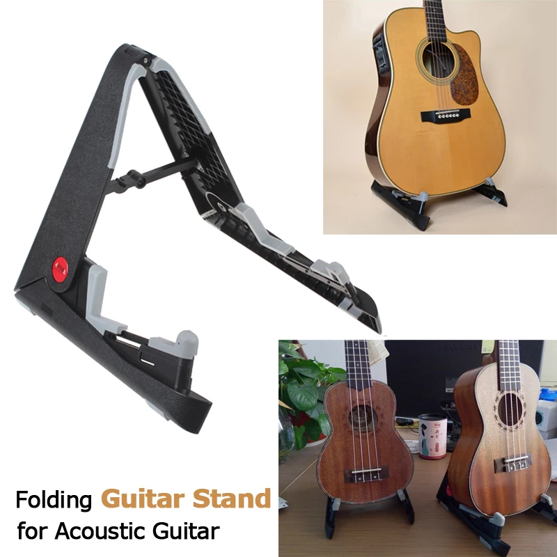 

Aluminum Alloy Folding Tripod Guitar Bass Stand String Instruments Holder for Guitar Ukulele Violin Cello Musical Instruments