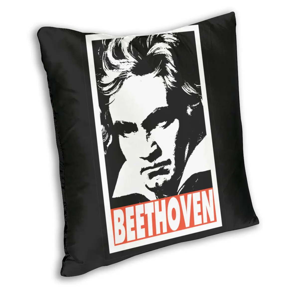 Beethoven Square Pillow Case Polyester Cushions for Sofa Ludwig Van Beethoven Composer Classical Music Novelty Cushion Covers