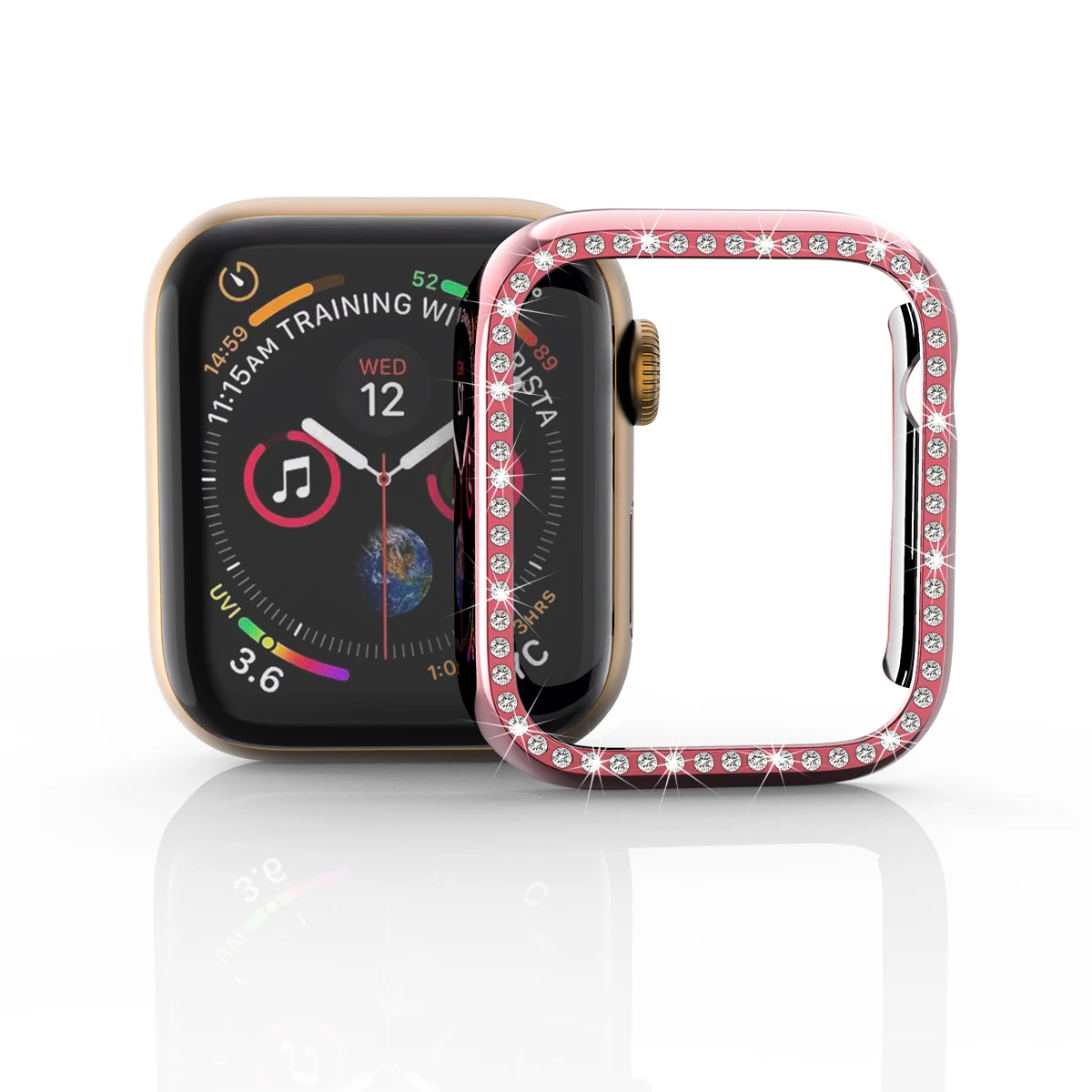 Diamante di Copertura di Protezione per Apple Cassa Dell'orologio Serie 5 4 3 2 1 38 millimetri 40 millimetri 42 millimetri 44mm Custodie per Iwatch 5 Accessori Per Orologi 81021