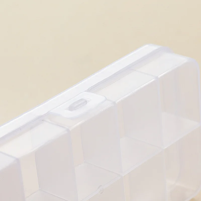 10 Grid Clear Plastic Box For Trifles Parts Tools Storage Box Jewelry Display Box Screw Case Beads Container for Earrings Rings