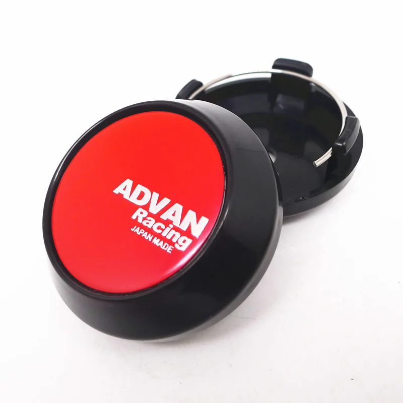 4pcs For 64mm 57mm ADVAN Racing Car Wheel Hub Rim Center Cap Cover 45mm Badge Emblem Sticker