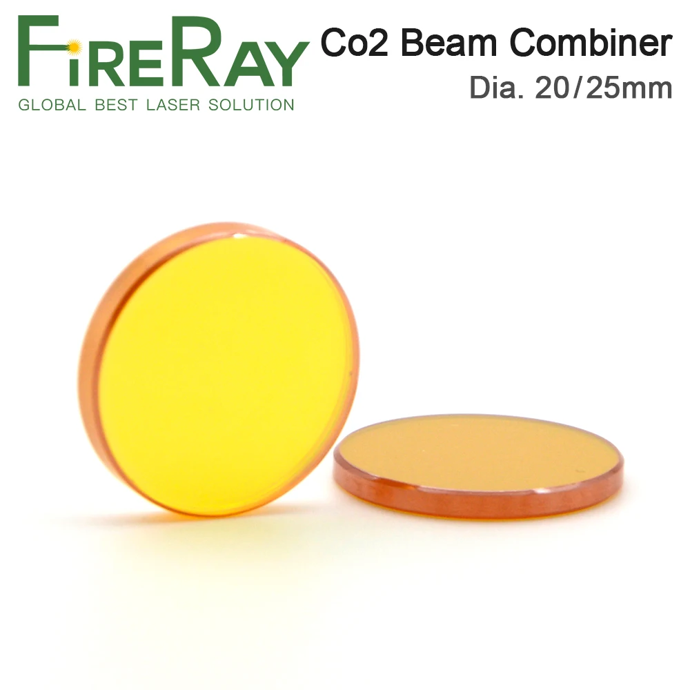 1Pcs Laser Beam Combiner Lens Dia. 20mm 25mm for CO2 Laser Engraving Cutting Machine to Adjust Light Path and Make Laser Visible