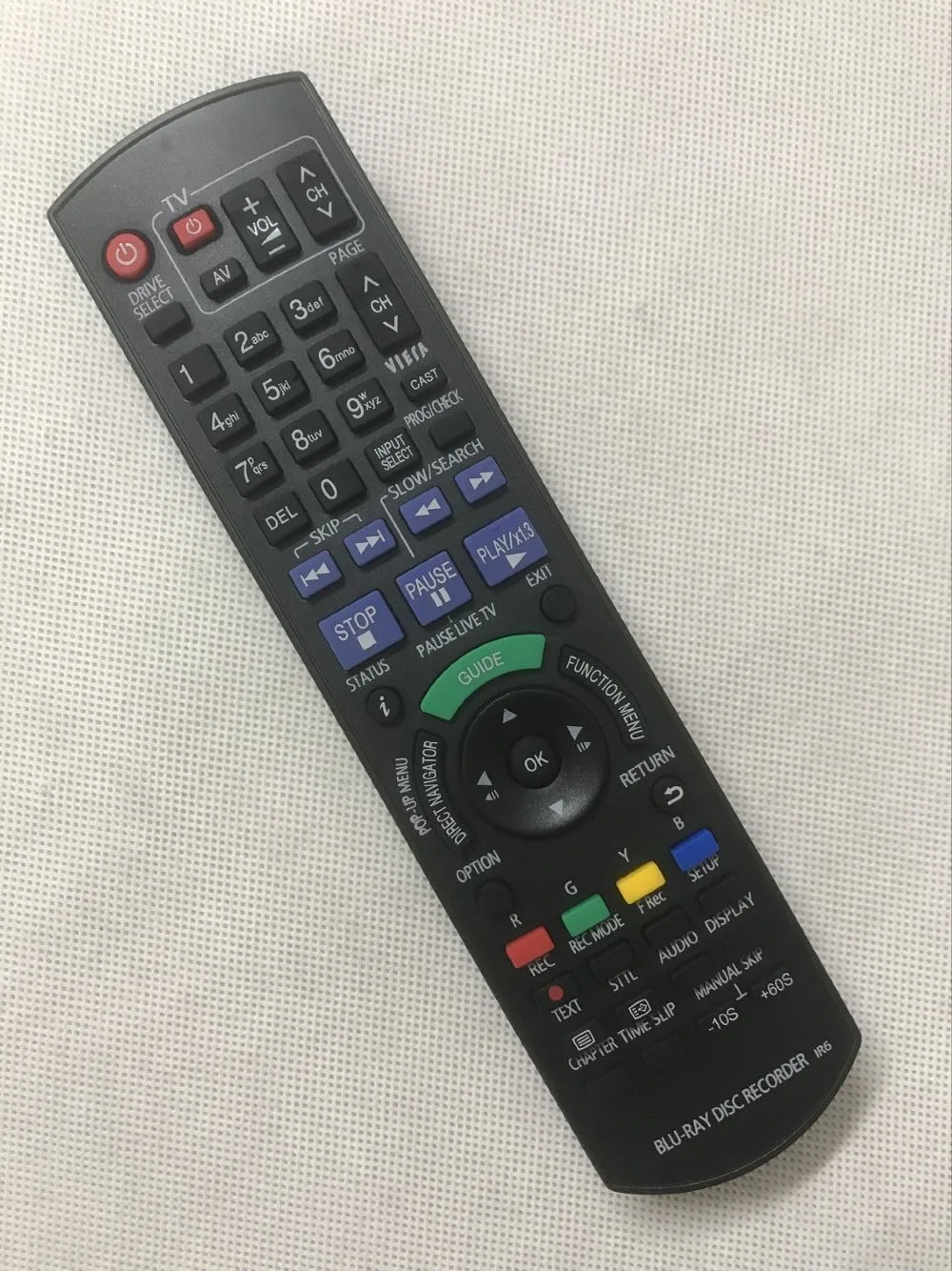 

Remote Control For Panasonic DMR-XS385 DMR-XW385GKL N2QAYB000129 N2QAYB000132 DMR-EZ47 N2QAYB000179 DMR-EX80 DVD Recorder