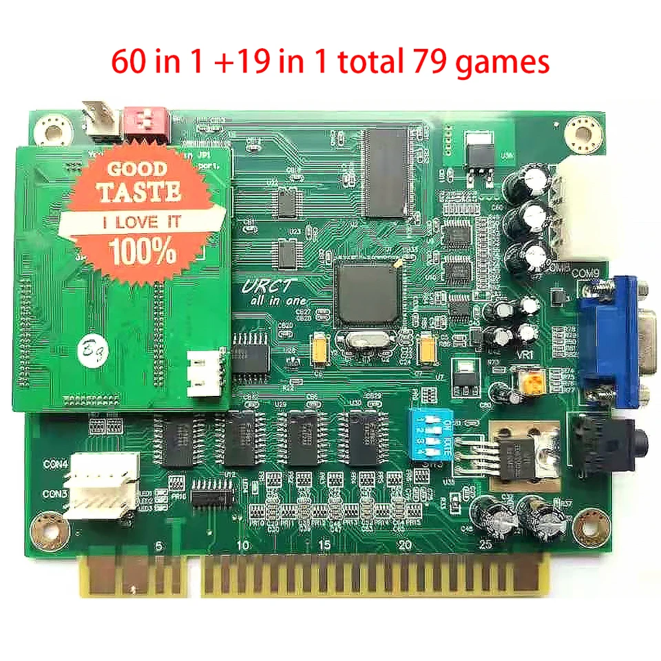 pandora box Classic arcade game board, 19 / 60 in 1, Jamma, video