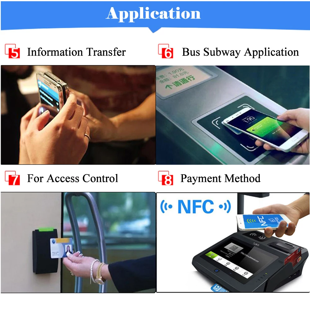 100 etiquetas adhesivas NFC, 213 mHz, para huawei ios13 share, atajos de automatización personal, 13,56 Uds.