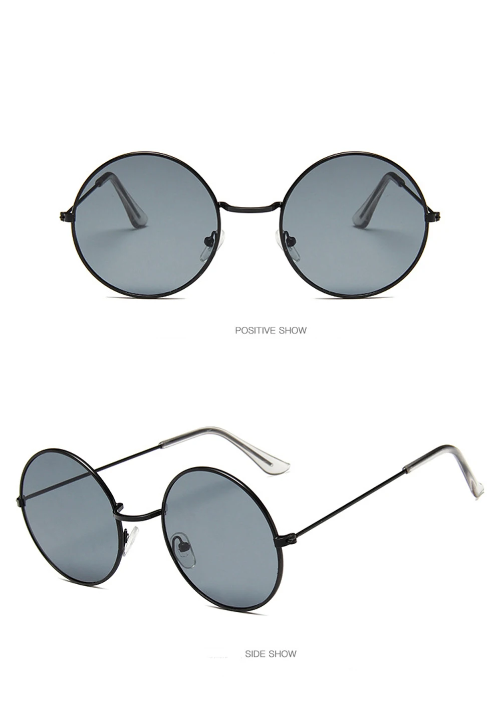 MUSELIFE 2026 Runde Damen-Sonnenbrille UV400 Retro Metall-Sonnenbrille mit Verlaufsgläsern Vintage-Spiegel Luxus-Brillen – Detail 14