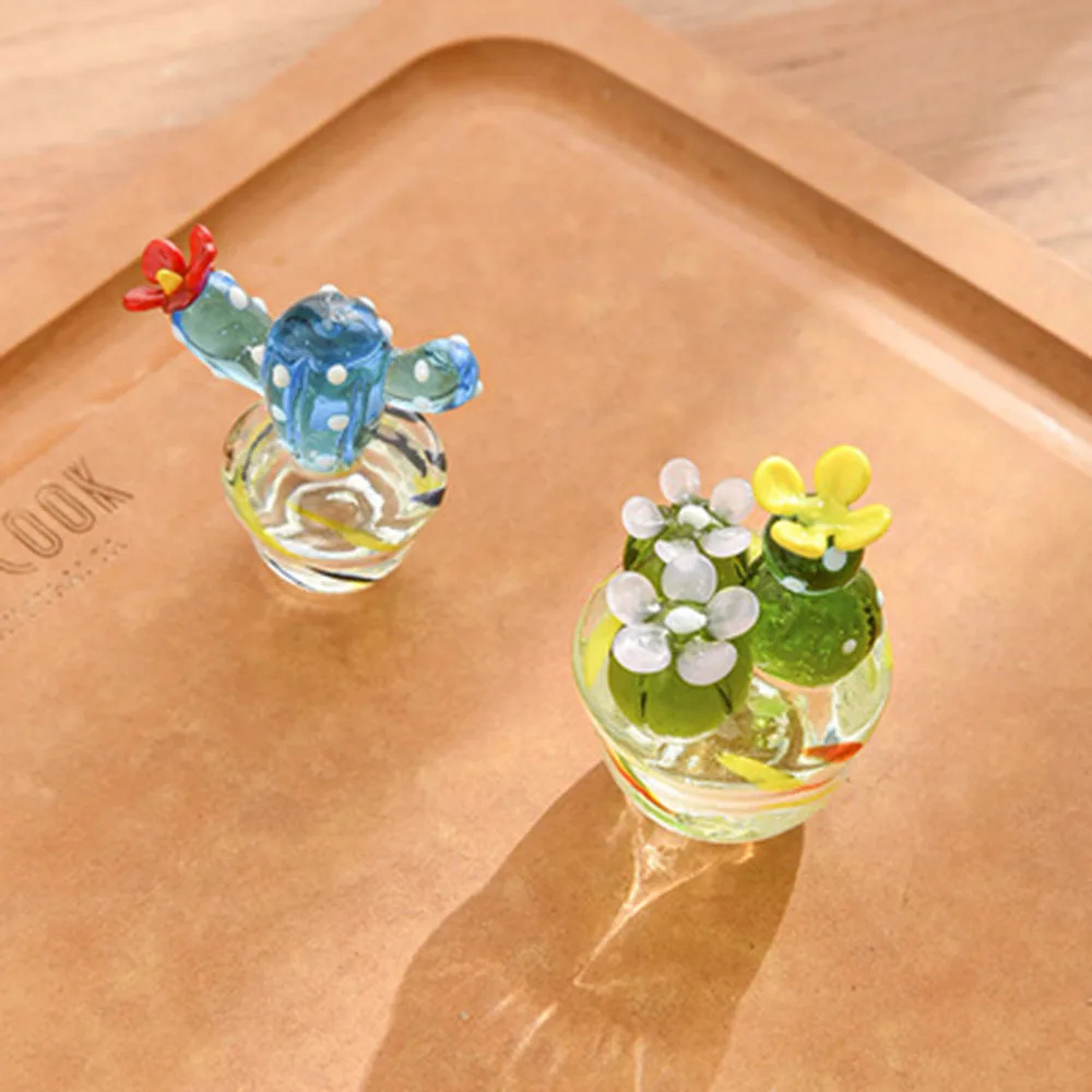 Cactus Figurines Ornaments Desktop Craft Adornment Interior Desk Accessories Nordic Miniatures Christmas Teen Room Decoration