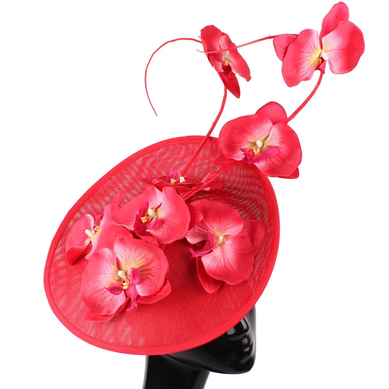 

Elegant Ladies Floral Decor Millinery Cap Derby Party Tea Fascinator Hat Fancy Flower With Beautiful Gorgeous Women Headwear