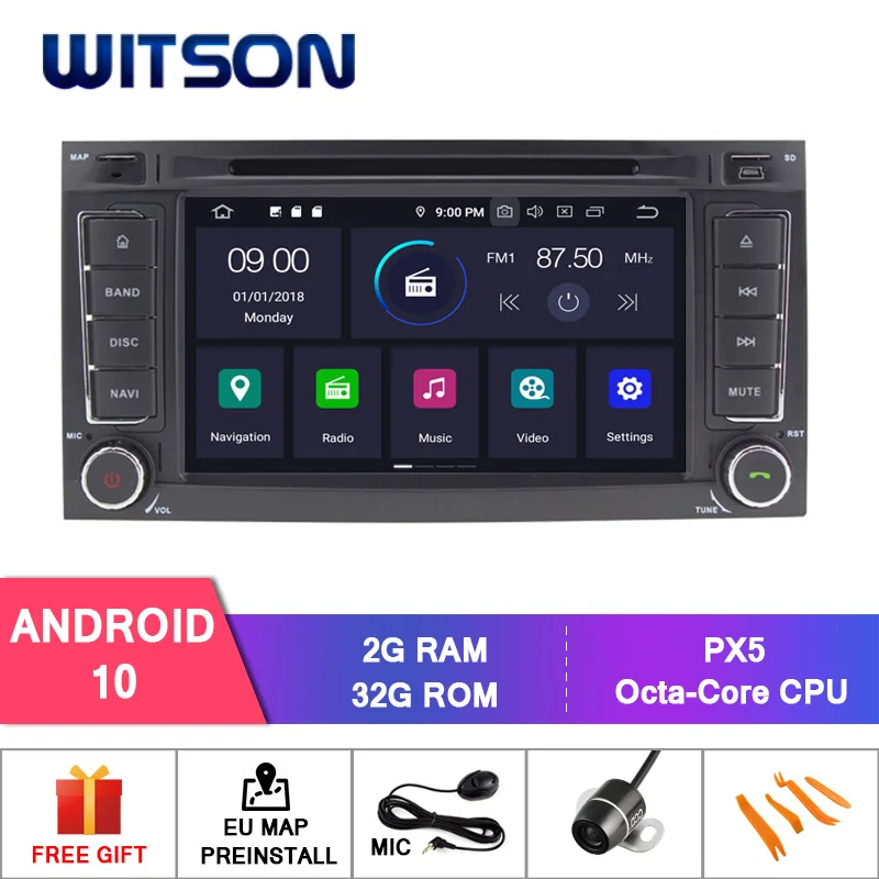 WITSON Android 10.0 IPS HD Screen For VW TOUAREG 2004-2011Car Multimedia System 4GB RAM+64GB FLASH