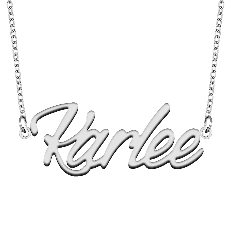 Karlee Custom Name Necklace Customized Pendant Choker Personalized Jewelry Gift for Women Girls Friend Christmas Present