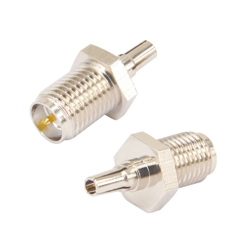 10PCS antenna RF adapter  RP SMA to CRC9 adapter RP SMA female to CRC9 male coax connector adapter nickelplated straight