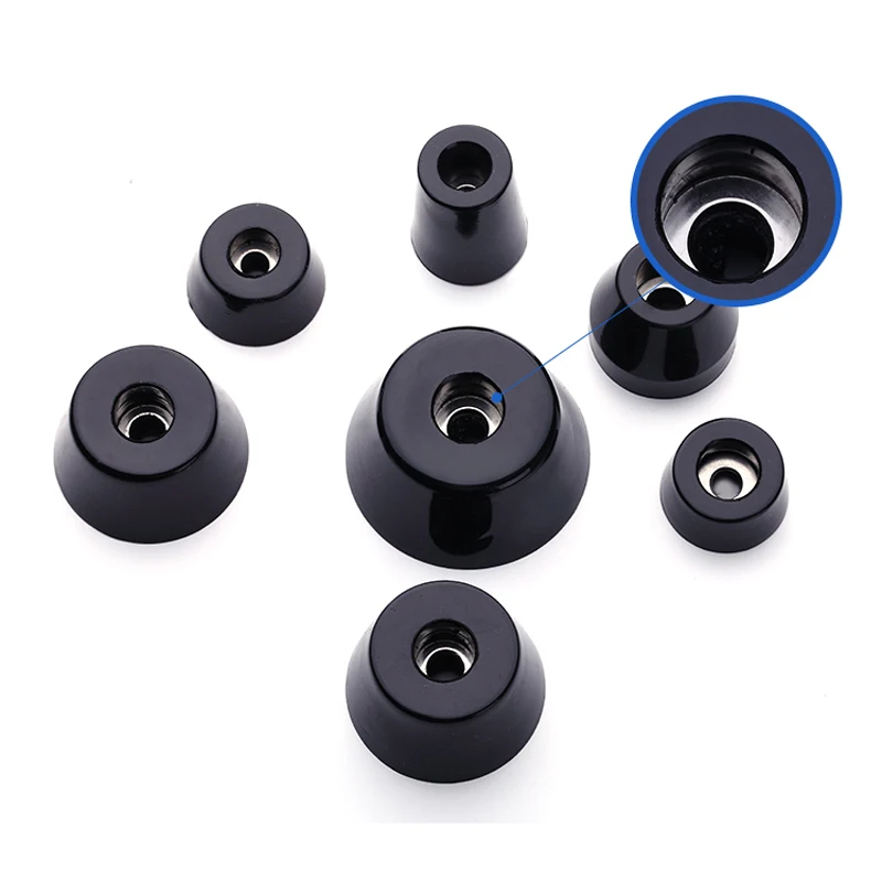 

4pcs Φ12mm-27mm Speaker Shock Absorbing Spike Pad Isolation Stand Foot Rubber Cone Base Pad