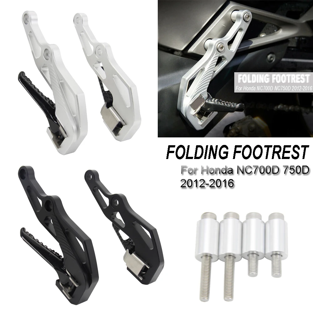 

New Motorcycle For Honda NC700D NC750D Folding Footrests CNC Footrest Kit Passenger Foot Peg 2012 2013 2014 2015 2016