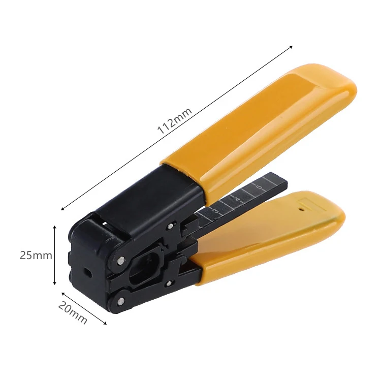 Fiber Optic Cable Leather Stripper Double Wire Mouth Pliers Optical Fiber Stripping Pliers With Graduation Cold Joint Tools