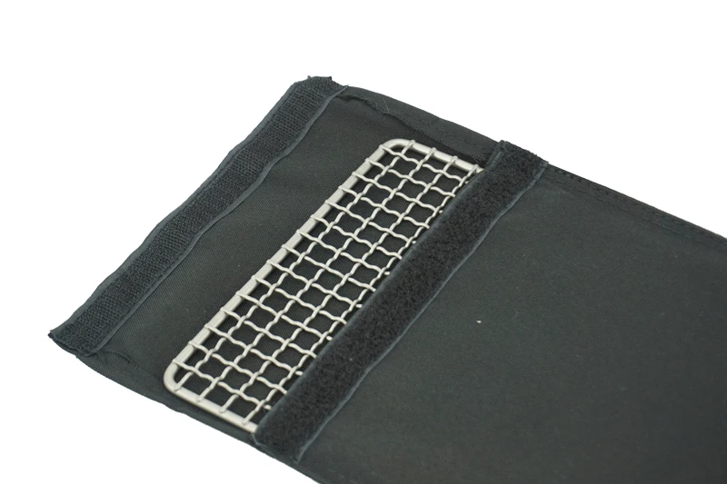 APG Titanium Grill Mesh Mini BBQ Food Carbon Furnace Charcoal Barbecue Camping Campfire Picnic Grill Net Plate