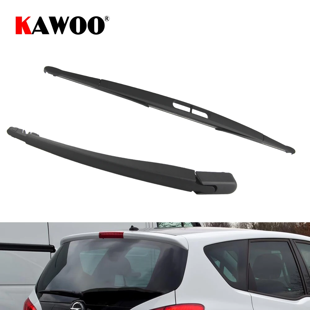 KAWOO Car Rear Wiper Blade Blades Back Window Wipers Arm For OPEL Meriva B Hatchback (2010 Onwards) 410mm Auto Windscreen Blade