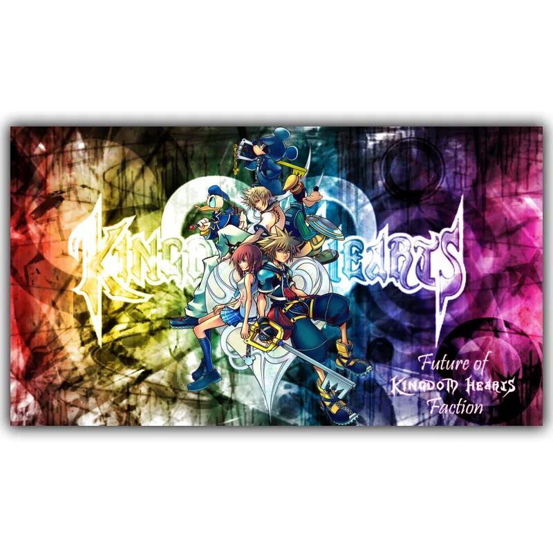 Elegant Poetry Kingdom Hearts Game Classic Anime Pictures Living Kids Room Decor Wall Art Canvas Paintings Nordic Poster Prints