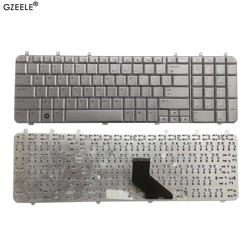 RU/US English Keyboard for HP DV7 DV7T DV7Z DV7-1000 DV7-1100 DV7-1200 DV7-1500 dv7t-1000 US Silver laptop keyboard