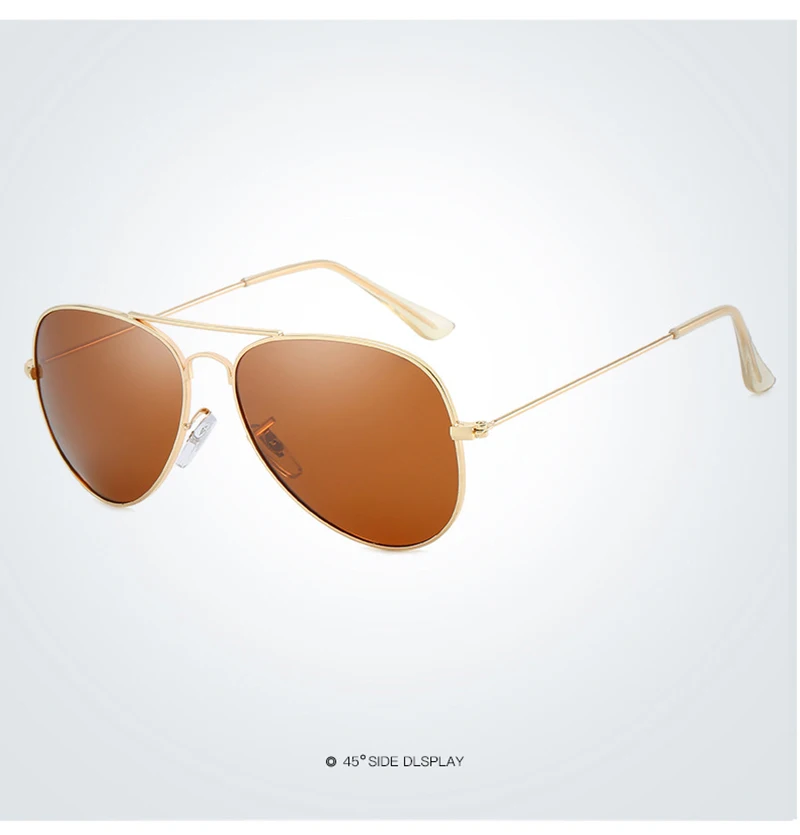 Klassische Pilot Männer Sonnenbrille Polarisierte Vintage Metall Ray Sonnenbrille Frauen Spiegel Farben Fahren Männlich Shades UV400 – Detail 18