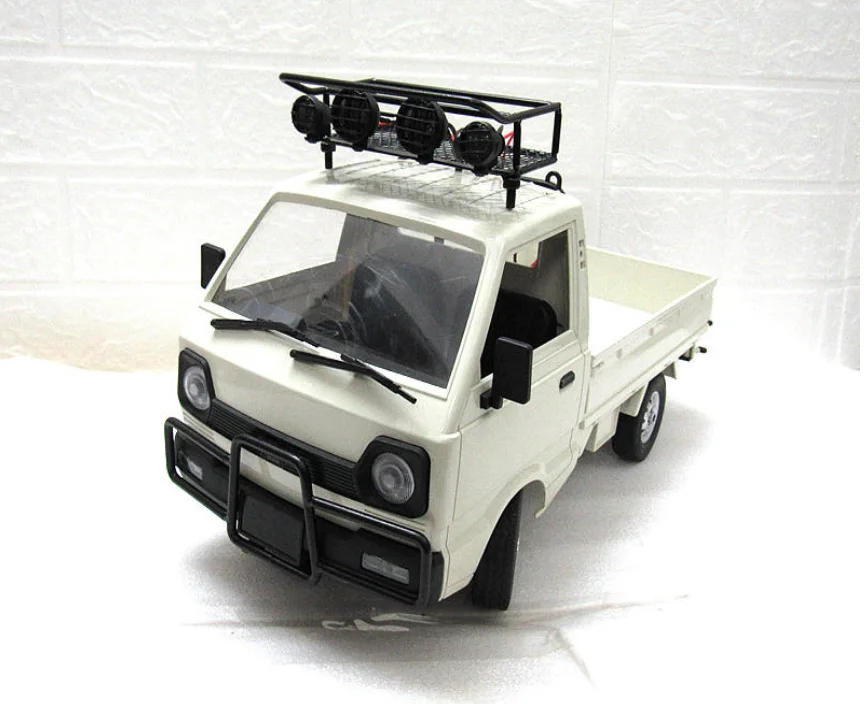 WPL D12 WPL model car upgrade part refit part metal luggage rack rack with ceiling light