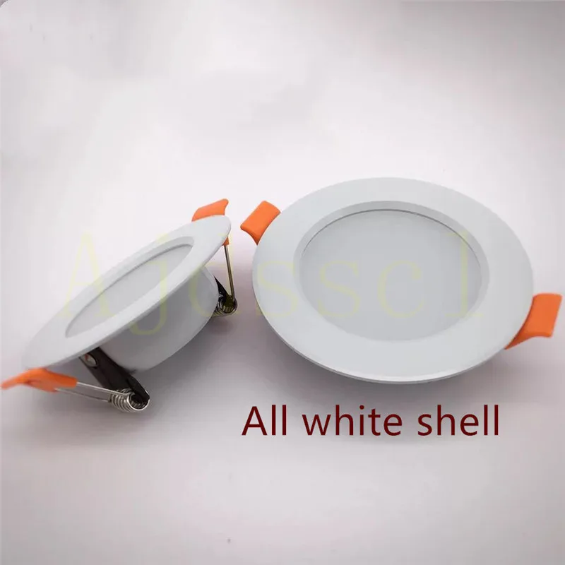 Dimmable LED Downlight 10pcs Tricolor Dimming 5W 7W 9W 12W 15W Spot Recessed LED Ceiling Downlight Light Tri-tone Light Lamp