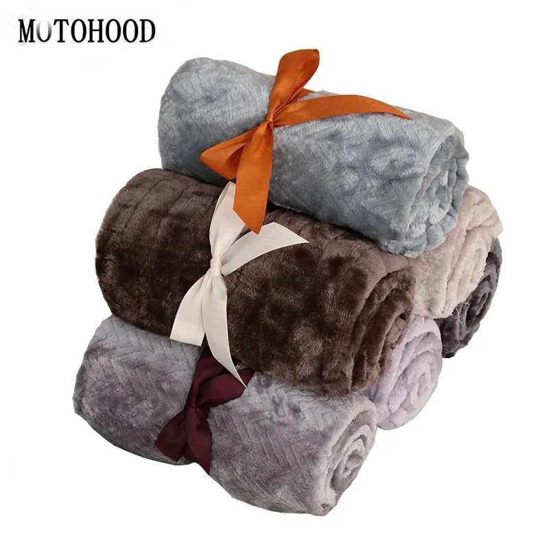 MOTOHOOD Fleece Baby Blankets Newborn Muslin Blanket Velvet Muslin Swaddle Wrap Blankets Super Soft Baby Wrap Randomly send