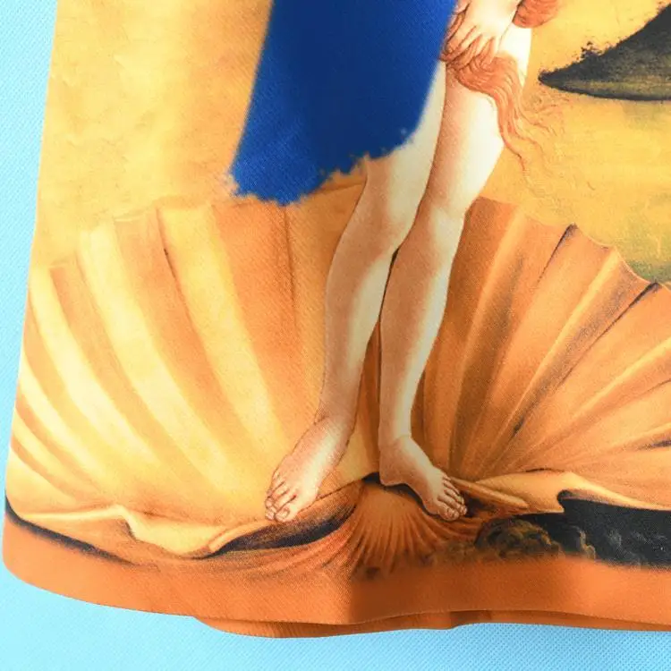 Nuevo diseñador Primavera Verano falda Vintage mujer elegante estampado una línea Mini faldas de Ángel real faldas delgadas para mujeres jóvenes NS943