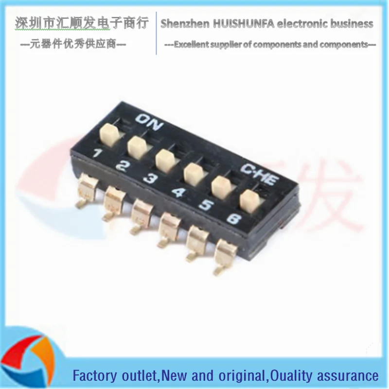 2PCS!!! 패치/인라인 DIP 스위치 2p 4p 6p 8p 토글/프로그래밍 스위치 블랙 피치 2.54MM