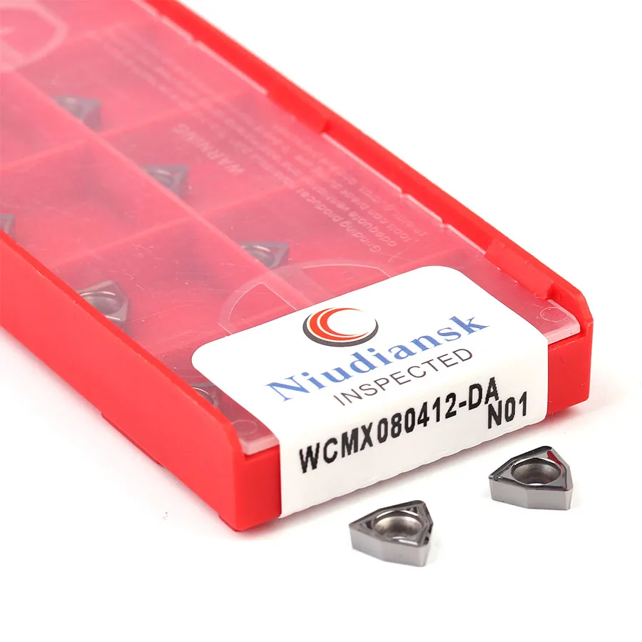 WCMX030208 040208 050308 WCMX06T308 WCMX080412 DA N01 U حفر شفرة آلة خرط تعمل بالتحكم الرقمي بواسطة الحاسوب طحن تحول أدوات قطع إدراج للألمنيوم