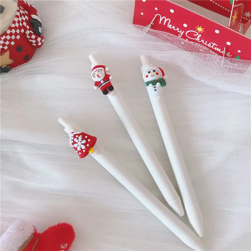 5Pcs/Set Gel Pen Christmas Pen Stationery Kawaii School Supplies Gel Ink Pen School Stationery Office Suppliers Pen Kids Gifts