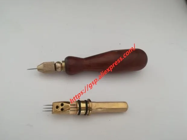 Piano tuning maintenance tools, sound tools red wooden handle a needle row, three small row needle