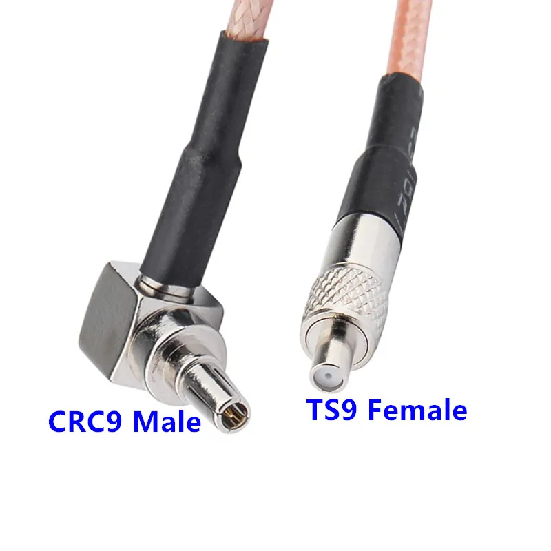 JXRF Connector TS9 Female to TS9 CRC9 Male Extension Cable RG316 Adapter Coaxial Pigtail Cable For 3G 4G Antenna