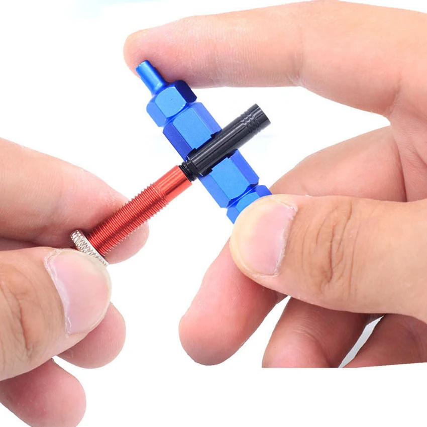 Bicycle Tire Nozzle Wrench Multifunctional Valve Core Tool Double-Head Portable Removal disassembly Spanner Bike Repair
