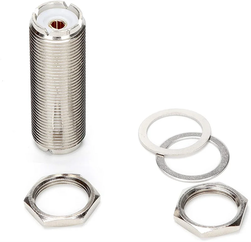 5 teile/los UHF SO239 Weibliche Zu Buchse Mutter Schott Panel Mount Adapter Stecker Gerade F/F Anschlüsse