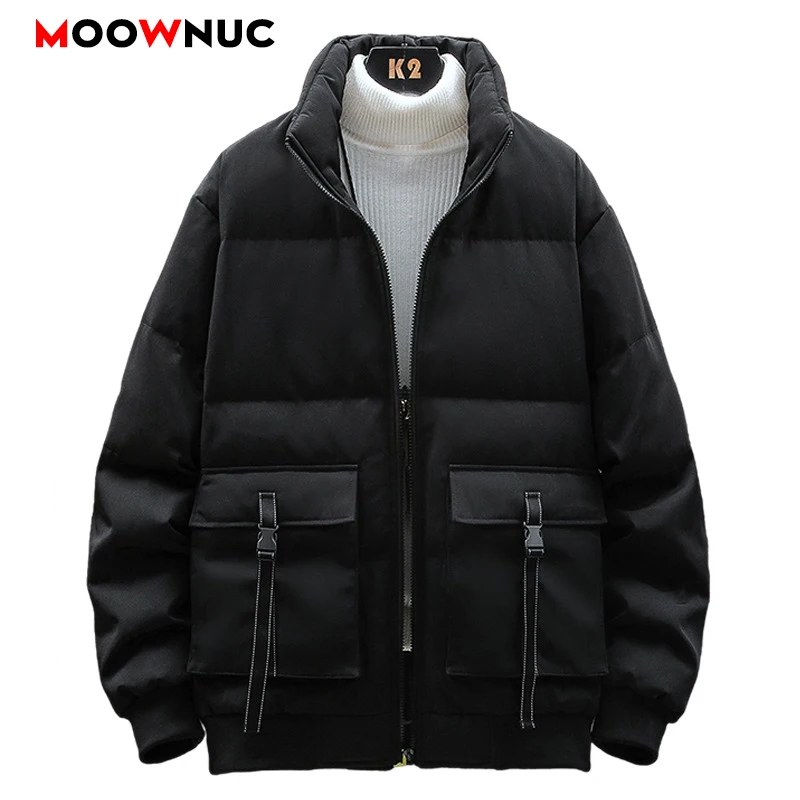 Men's Fashion Parkas Overcoat Windbreaker Male Casual Winter Jacket Thick Classic Windproof Long Sleeve 2021 New Business Hombre