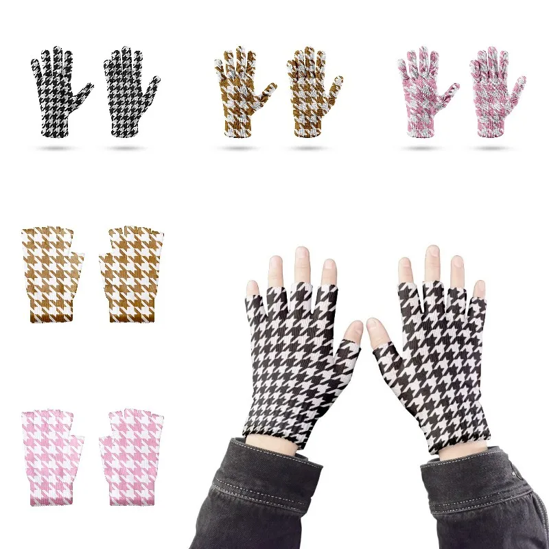 New Ideas Pink Thousand Birds Pattern Gloves Touch Screen Couple Mittens Men Women Spring Autumn Work Labor Gloves Guantes