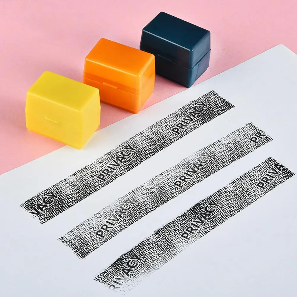 保護スタンプ耐久性のある小さなビジネスID盗難防止スタンプふた保護ローラースタンプで実用的