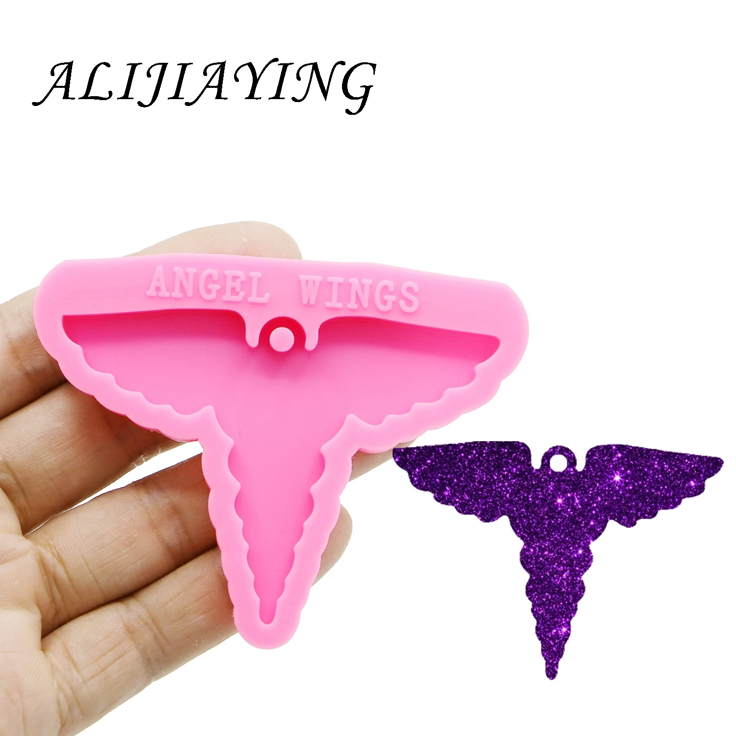 Shiny Doctor angel sign Molds silicone mould for key ring Pendant resin Craft DIY epoxy jewelry keychain mould DY0115