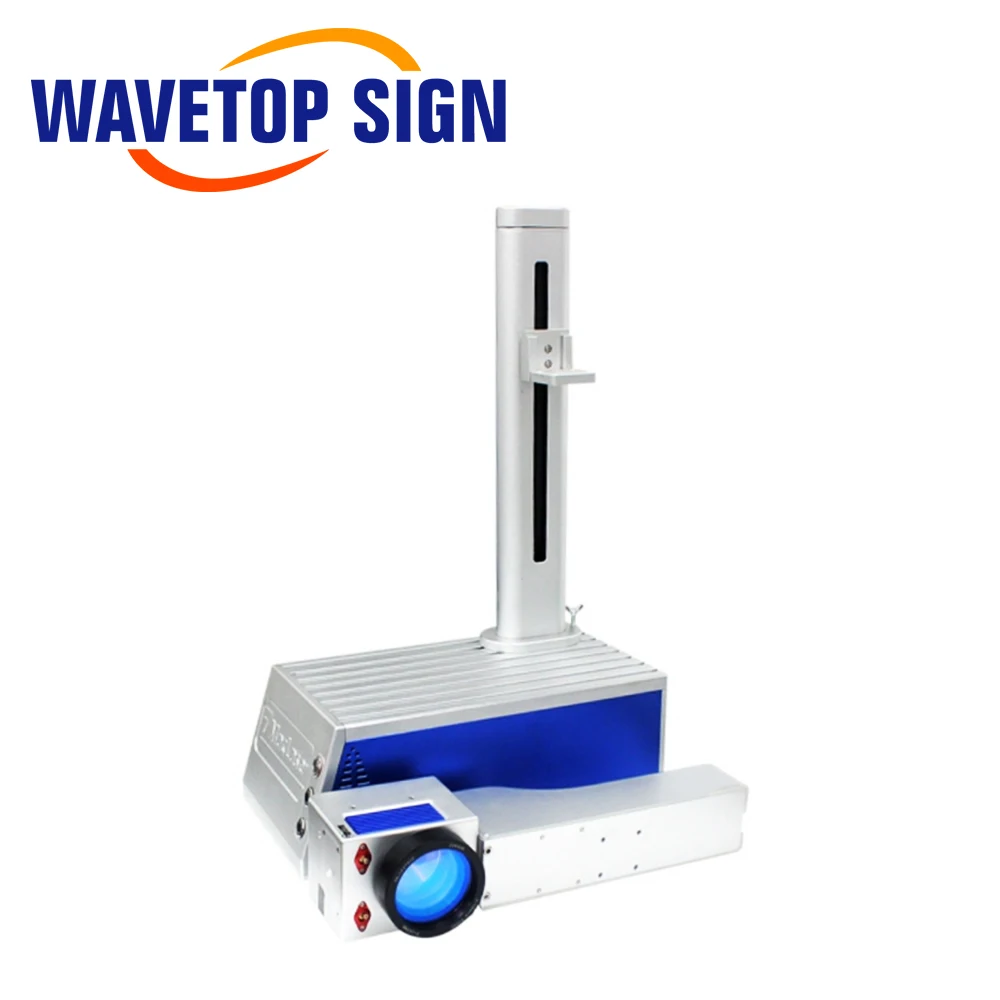 WaveTopSign 20-30 واط آلة التعليم بليزر الألياف الذكية 110*110-300*300 منطقة العمل لوضع علامات على المعادن الفولاذ المقاوم للصدأ ذاتية الصنع