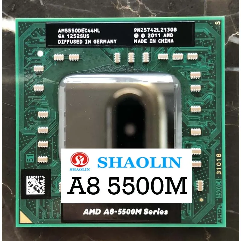 Procesor AMD do laptopa A8 5500M serii A8-5550M A8 5550M AM5550DEC44HL Socket FS1 CPU 4M Cache/2.1GHz/Quad-Core Notebook processor