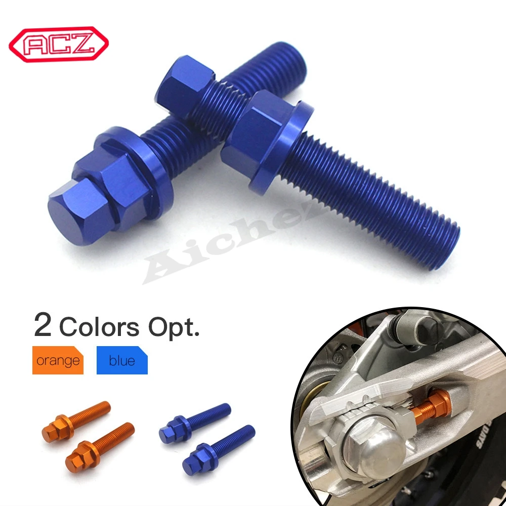 

Rear Axle Blocks Chain Adjuster Bolt Screw For SX SXF EXCF 125 150 250 350 450 530 690 990 1190 SMC SMR Adventure RC8