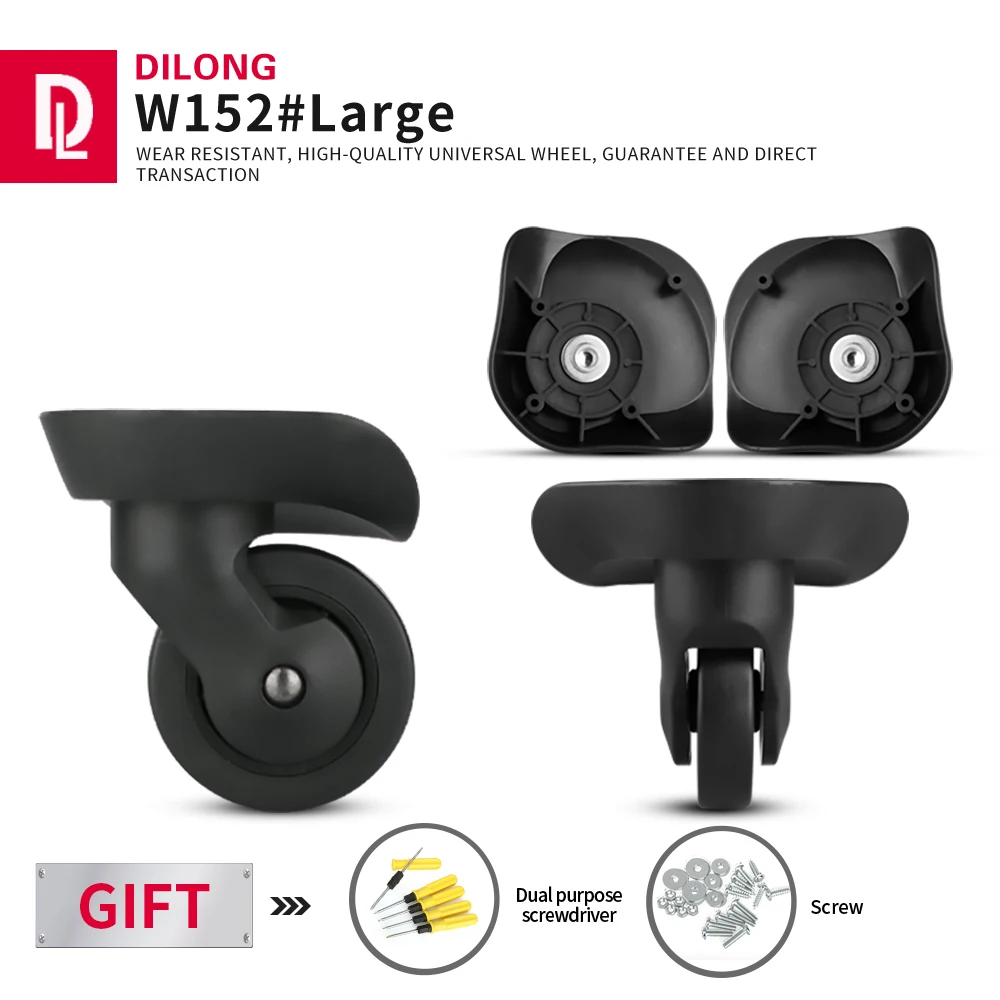 DILONG American Travel  W152  DILONG Trolley Case Travel Luggage Universal Wheel Accessories Rubber Roller Repair Parts Silent