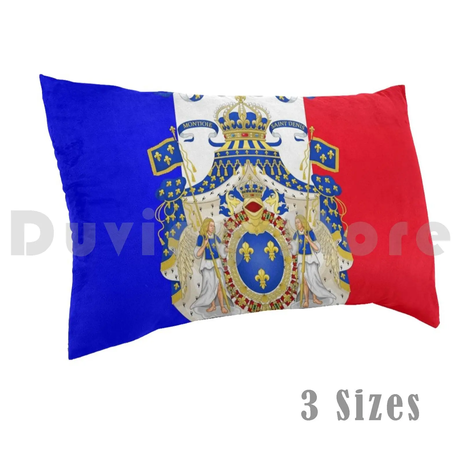 Funda de almohada con emblema francés negro, 50x70, escudo francés de Francia, Europa, UE, Unión Europea